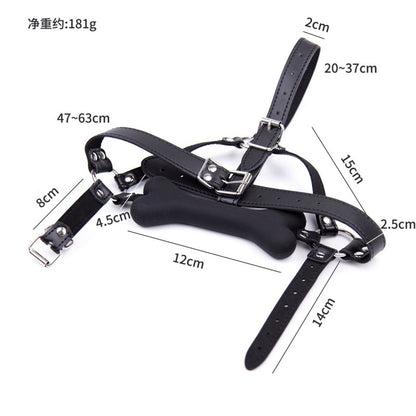 Silicone Bone Gag Collection | Soft Silicone Bone Design with Adjustable Strap System