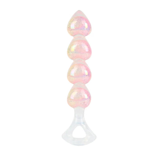 Four Hearts Crystal Butt Plug — Sparkling Anal Jewelry Plug in 3 Colors | Adult Sex Toy