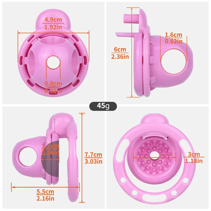 Vibrating Chastity Cage with Optional Remote Vibrator