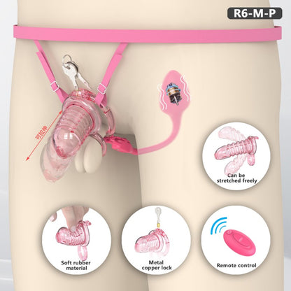 Transparent Flexible Chastity Cage with Stretchable Design