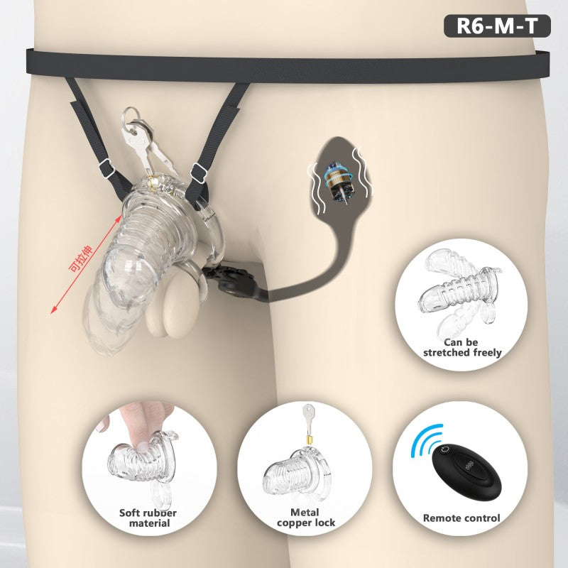 Transparent Flexible Chastity Cage with Stretchable Design