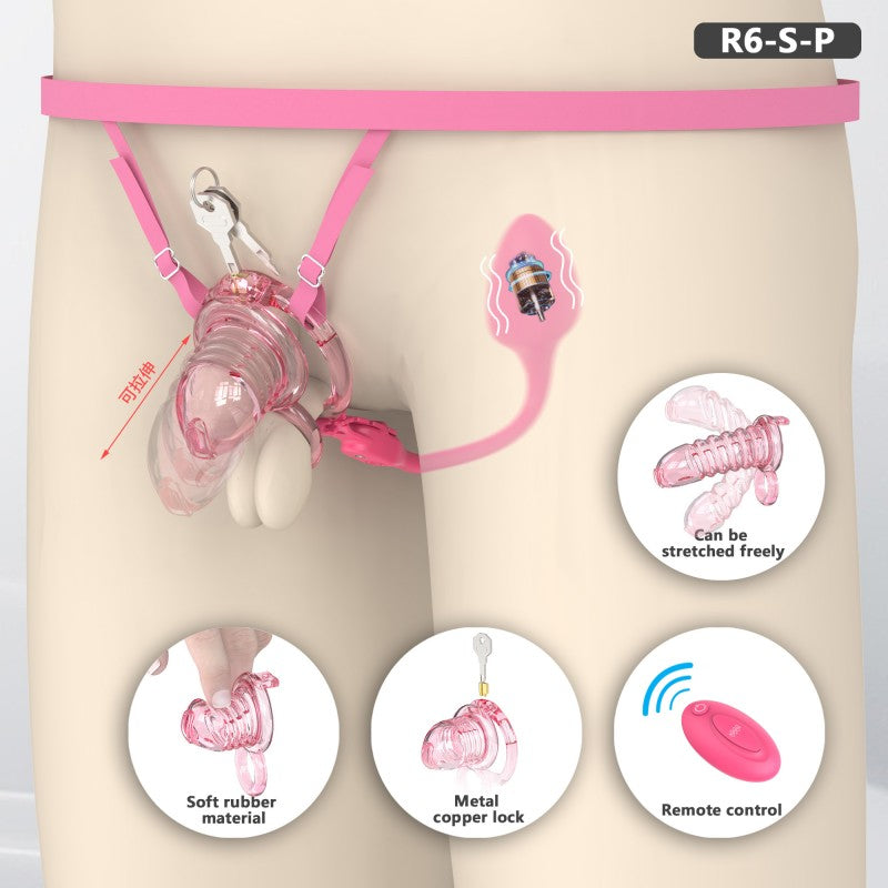 Transparent Flexible Chastity Cage with Stretchable Design