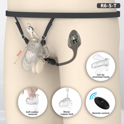 Transparent Flexible Chastity Cage with Stretchable Design
