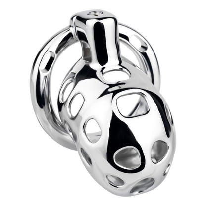 Breathable Aluminum Chastity Cage | Lightweight Mirror Polished Metal Chastity Device