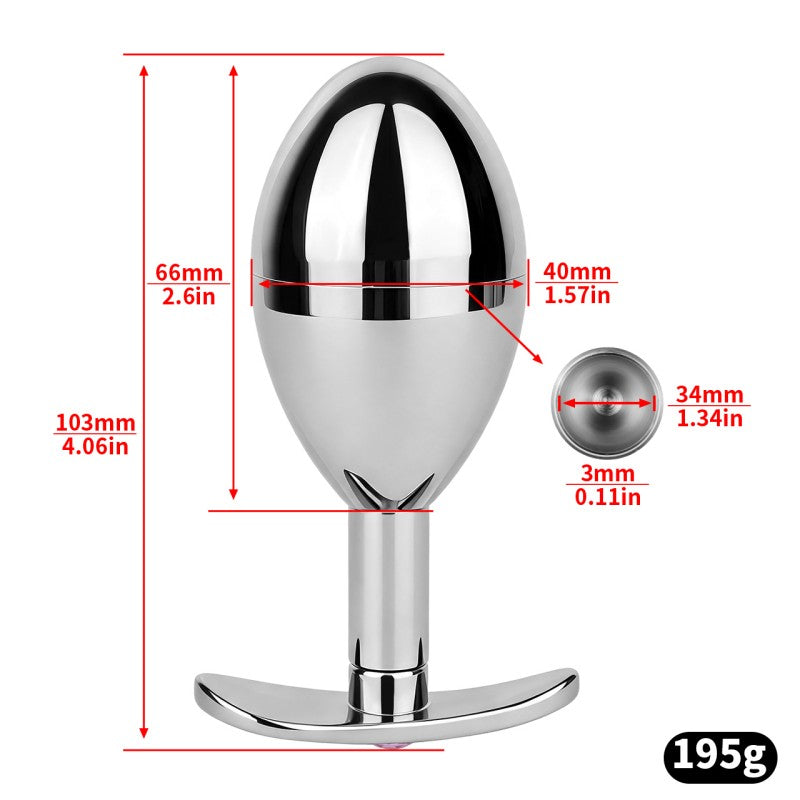 Stainless Steel Hidden Key Box Butt Plug