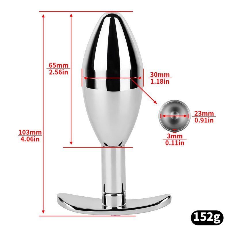 Stainless Steel Hidden Key Box Butt Plug