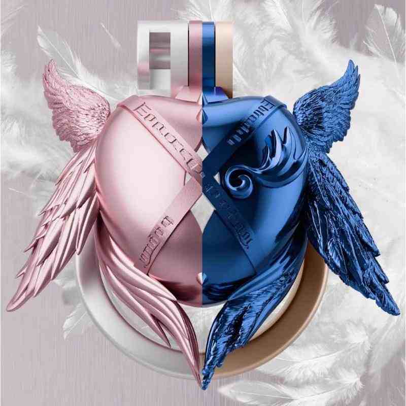 Herzförmiger Keuschheitskäfig mit sechs Flügeln in Engelform