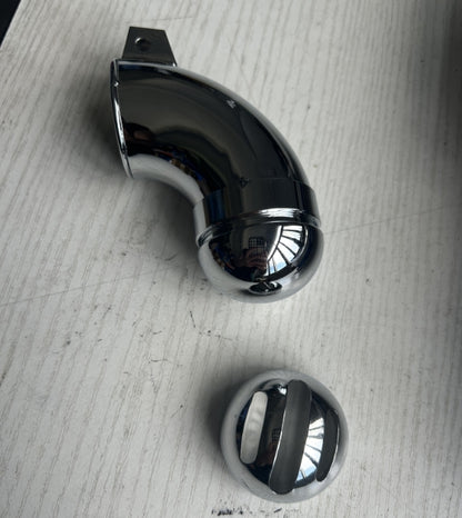 Fully Enclosed Adjustable Metal Chastity Cage with Built-in Lock – Secure & Comfortable Fit