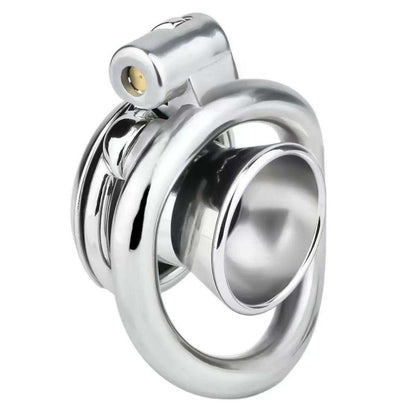 Flat Metal Male Chastity Cage – Inverted 2.0 Design