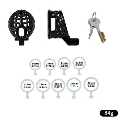 Resin Shaft-Only Chastity Cage | Ringless Breathable Coronal Ridge Fixation Design