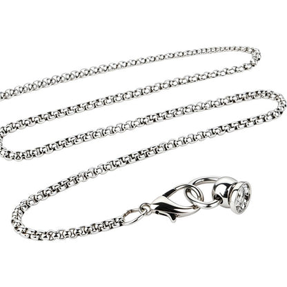 Stainless Steel Chastity Lock with Traction Chain Set