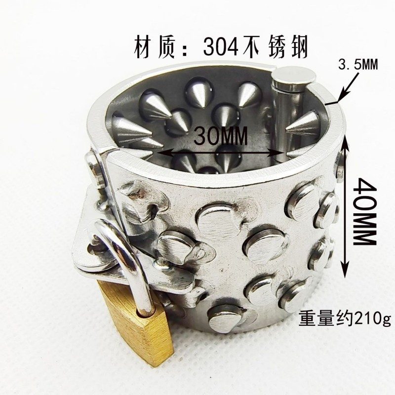 Dilatador de bolas con pinchos de acero inoxidable | Colgante de TCC con peso para el escroto para hombres