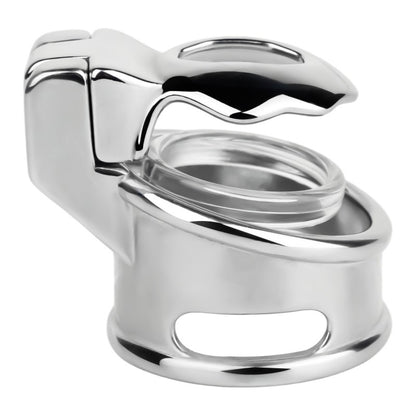 No Ball Ring Chastity Cage 2.0 Stainless Steel Glans Locking Male Chastity Device for Long-Term Comfortable Wear