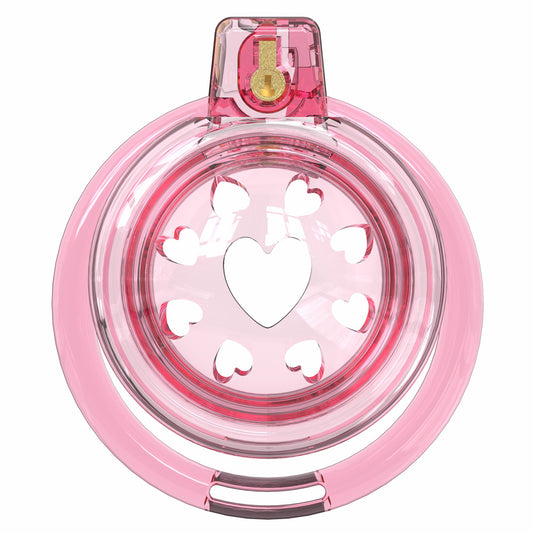 Short Soft Chastity Cage – Heart Vent Design, TPE/Silicone, Multi-Shaped