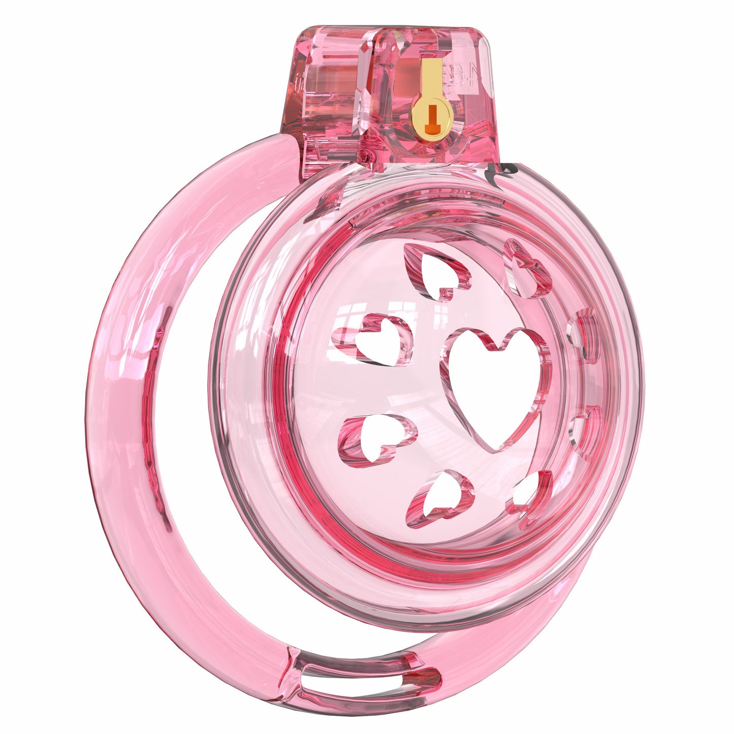 Short Soft Chastity Cage – Heart Vent Design, TPE/Silicone, Multi-Shaped