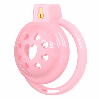 Short Soft Chastity Cage – Heart Vent Design, TPE/Silicone, Multi-Shaped
