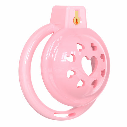Short Soft Chastity Cage – Heart Vent Design, TPE/Silicone, Multi-Shaped