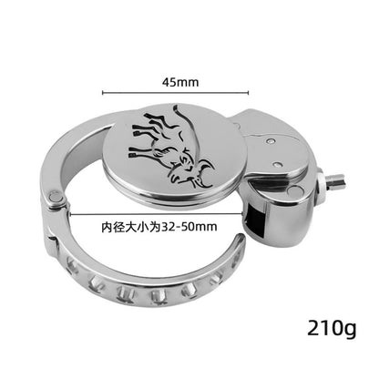 Adjustable Zodiac Chastity Lock – 12 Animal Series | Stainless Steel Cage