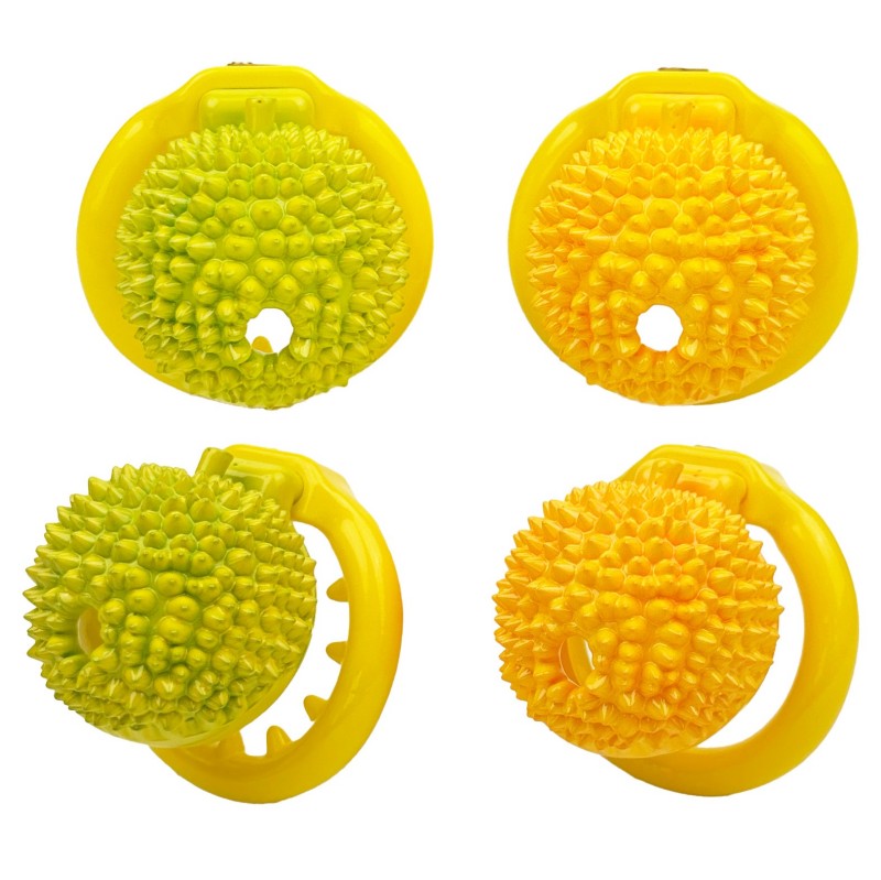 Durian Chastity Cage – Smooth or Spiked Base Ring