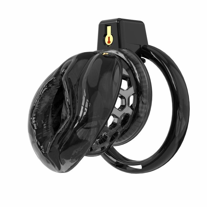 Jaula de castidad de silicona suave – Diseño inspirado en el clítoris | Anillos semitransparentes y flexibles 