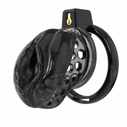 Jaula de castidad de silicona suave – Diseño inspirado en el clítoris | Anillos semitransparentes y flexibles 