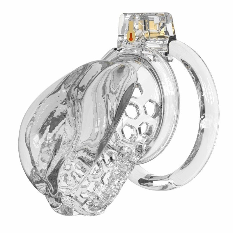 Jaula de castidad de silicona suave – Diseño inspirado en el clítoris | Anillos semitransparentes y flexibles 