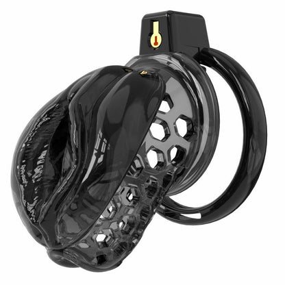 Jaula de castidad de silicona suave – Diseño inspirado en el clítoris | Anillos semitransparentes y flexibles 