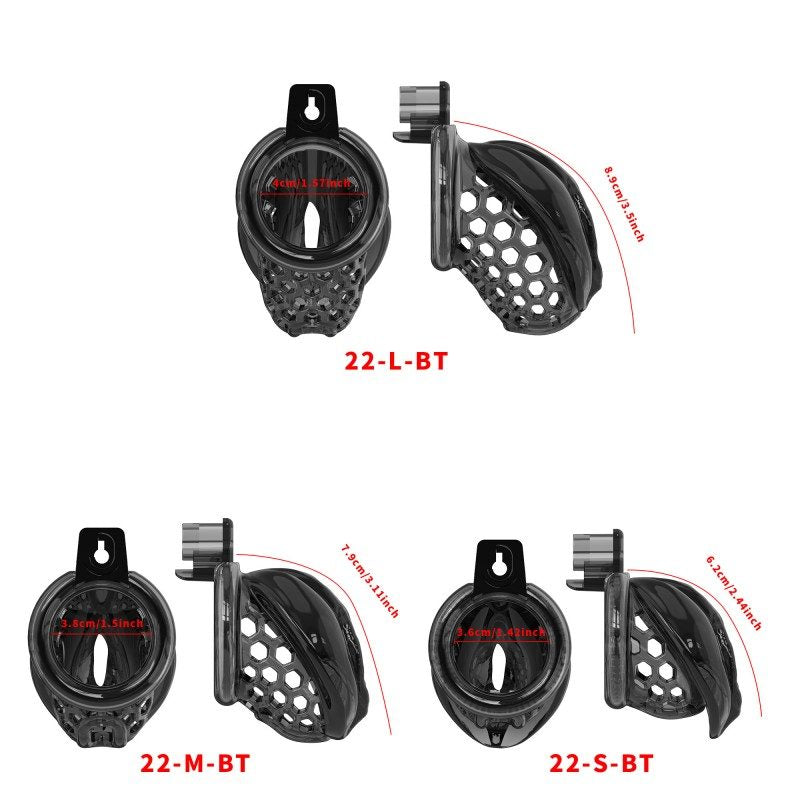 Jaula de castidad de silicona suave – Diseño inspirado en el clítoris | Anillos semitransparentes y flexibles 