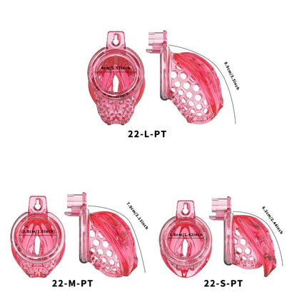Jaula de castidad de silicona suave – Diseño inspirado en el clítoris | Anillos semitransparentes y flexibles 
