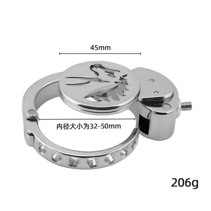 Adjustable Zodiac Chastity Lock – 12 Animal Series | Stainless Steel Cage