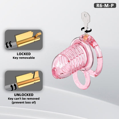 Transparent Flexible Chastity Cage with Stretchable Design