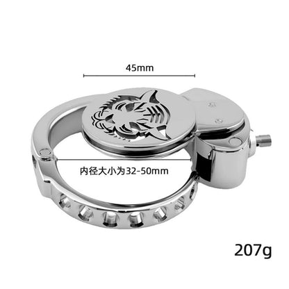 Adjustable Zodiac Chastity Lock – 12 Animal Series | Stainless Steel Cage