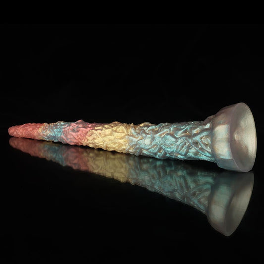Vine Rainbow Tentacle Dildo Anal Plug – Fantasy Silicone Toy with Suction Base & Textured Design