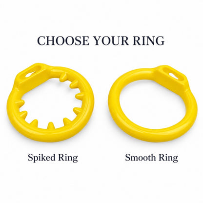 Durian Chastity Cage – Smooth or Spiked Base Ring