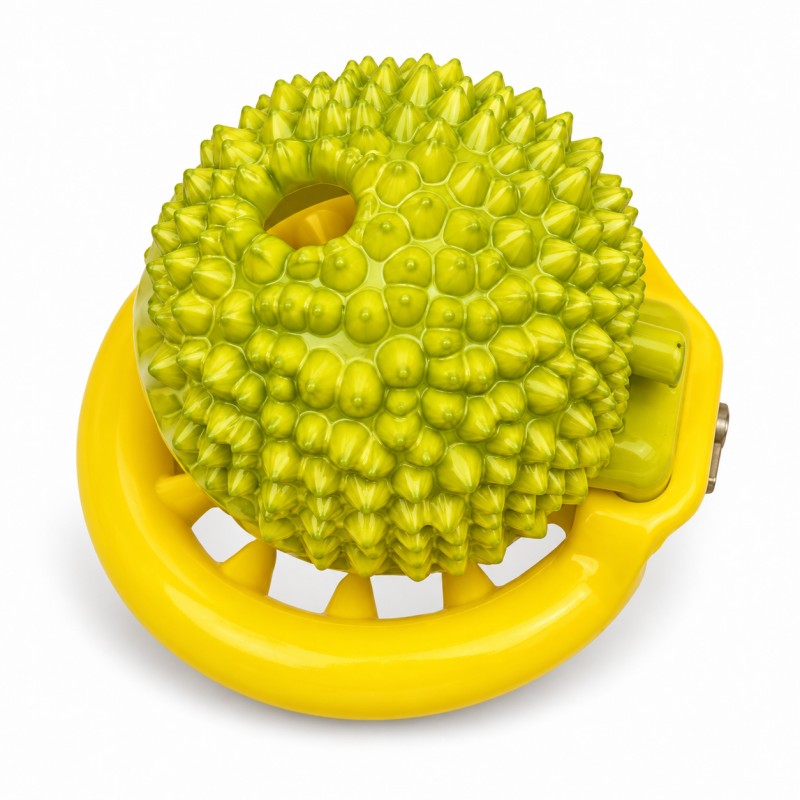 Durian Chastity Cage – Smooth or Spiked Base Ring