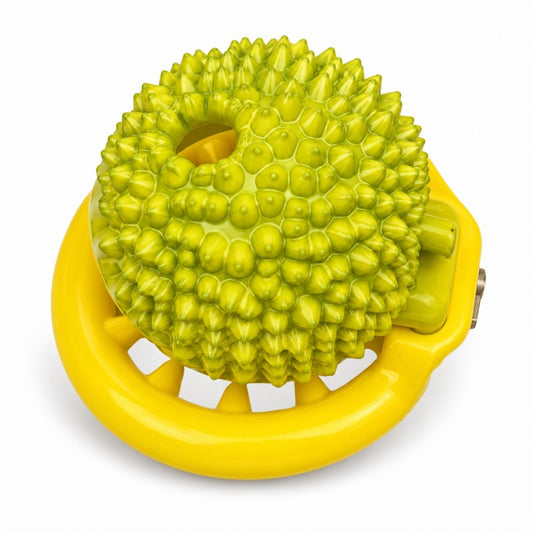 Durian Chastity Cage – Smooth or Spiked Base Ring
