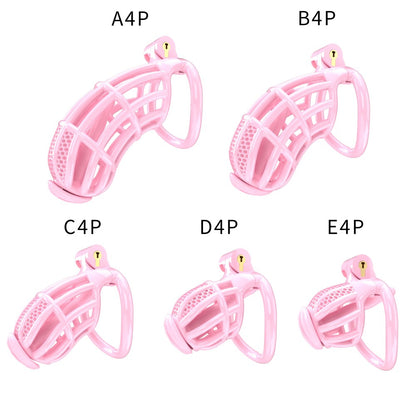 Honeycomb Obedient Chastity Cage – Lightweight Resin, 5 Ring Sizes & Built-in Lock