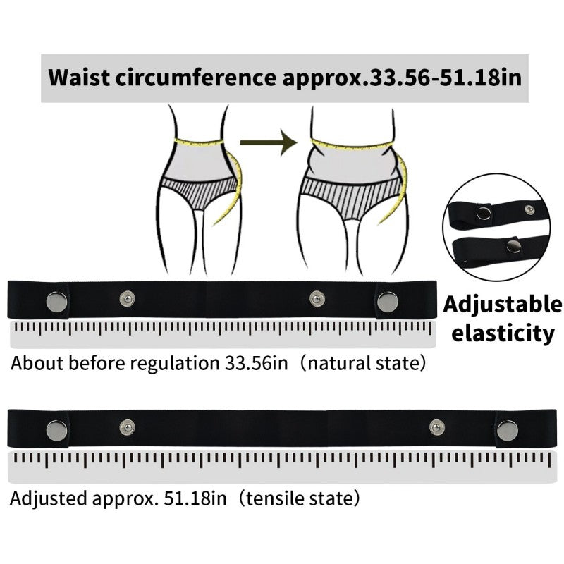 Premium Dual-Stretch Waistband – Latex & Nylon Fiber Comfort Fit