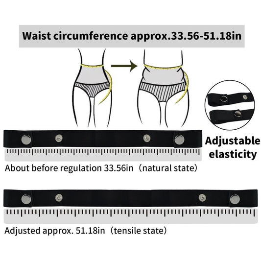 Premium Dual-Stretch Waistband – Latex & Nylon Fiber Comfort Fit