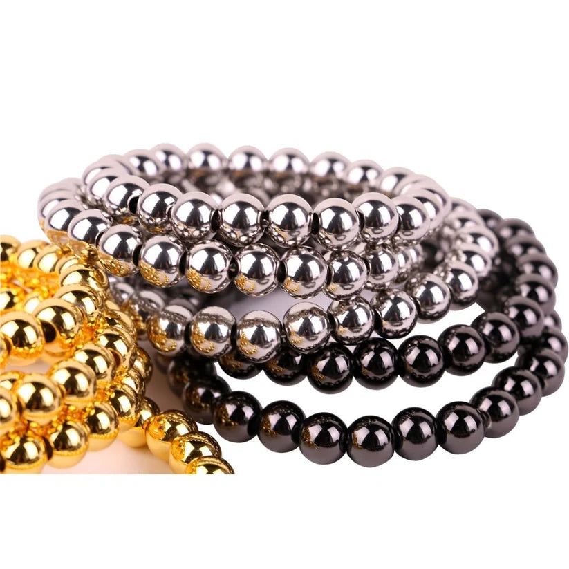 Metal Cock Ring with Multi Beads