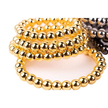 Metal Cock Ring with Multi Beads