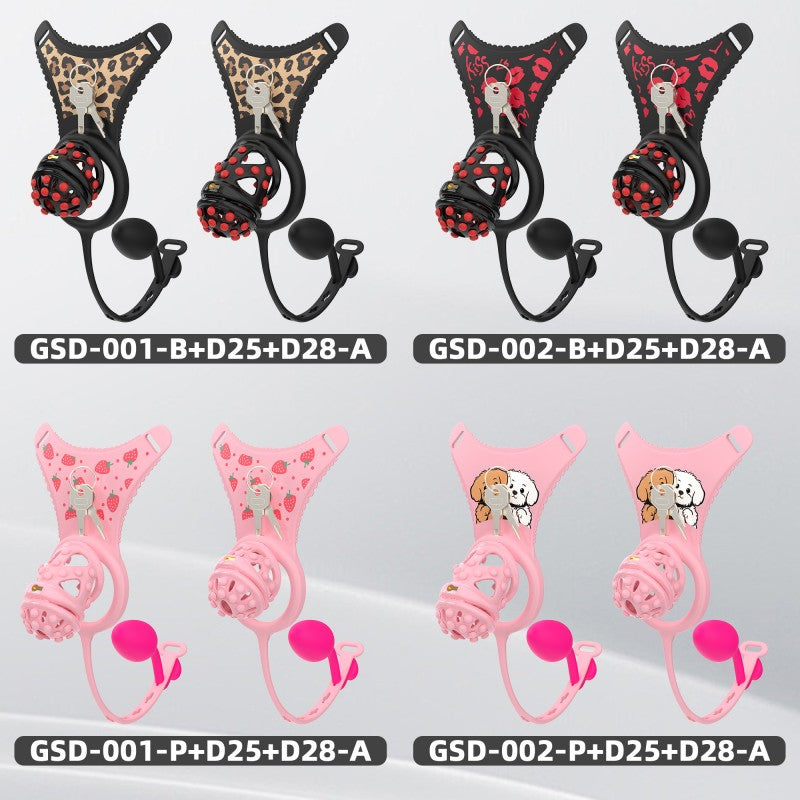 Silicone Soft Nail Modular Chastity Cage System GSD Wearable Chastity Device
