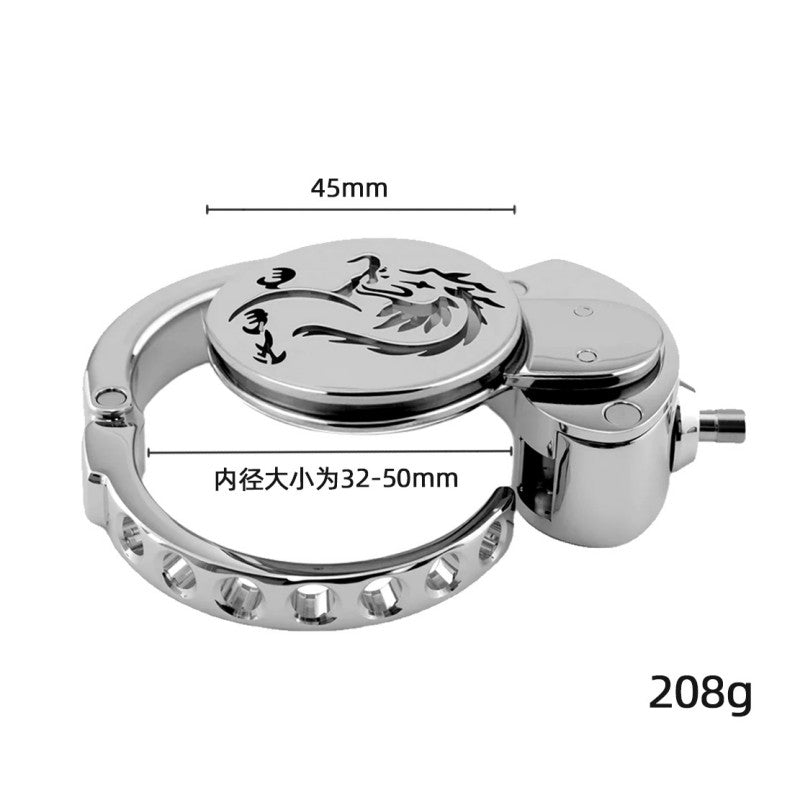 Adjustable Zodiac Chastity Lock – 12 Animal Series | Stainless Steel Cage