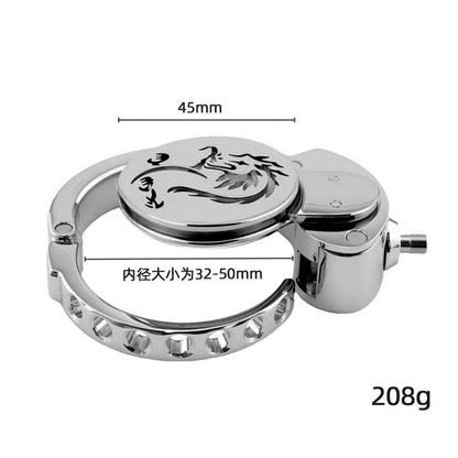 Adjustable Zodiac Chastity Lock – 12 Animal Series | Stainless Steel Cage