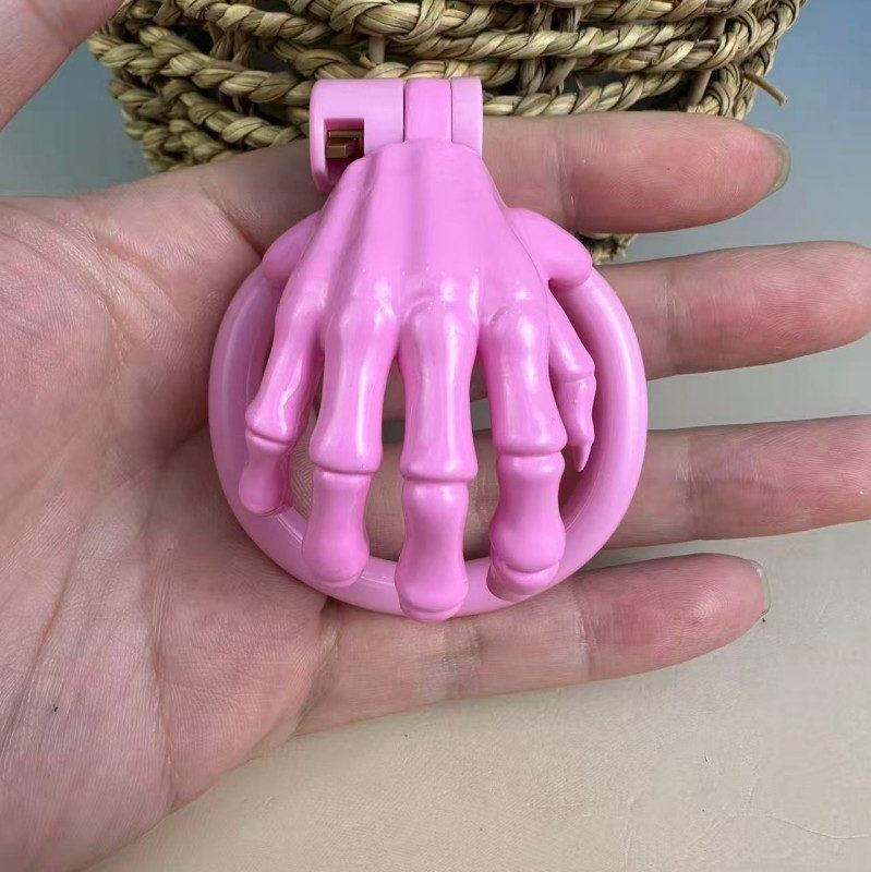 Skeleton Hand Chastity Cage – Lightweight Resin Male Chastity Device