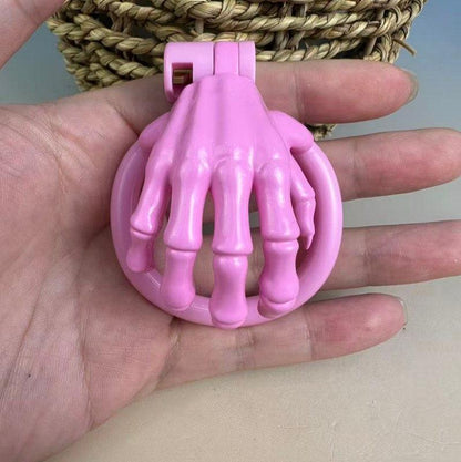 Skeleton Hand Chastity Cage – Lightweight Resin Male Chastity Device
