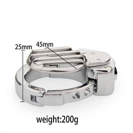 Adjustable Male Chastity Cage with Flat Lock and Grid Design – Secure & Breathable