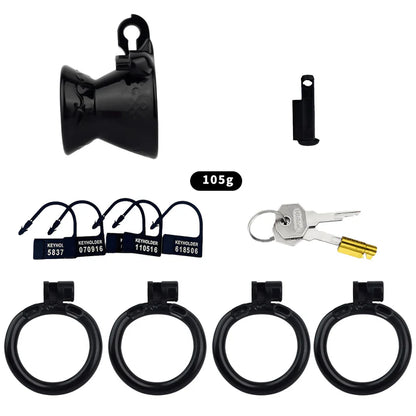 3D Printed Resin Hourglass Male Chastity Cage