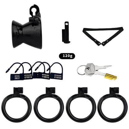 3D Printed Resin Hourglass Male Chastity Cage