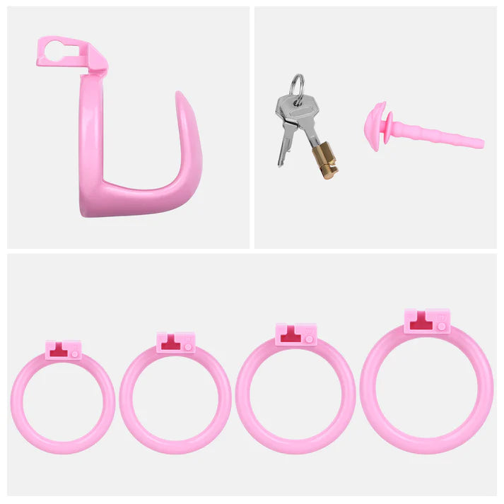 Semi-Open Male Chastity Cage – ABS Resin